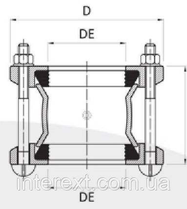 Муфта універсальна Ду100 (109-128), фото 2