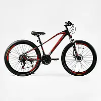 Спортивный алюминиевый велосипед 26 дюймов CORSO «BLADE» BD-26200 оборудование Shimano, 21 скорость / красный