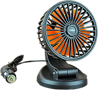 Вентилятор одинарный автомобильный от прикуривателя 24 вольт (две скорости), фото 3