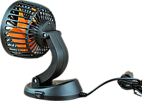 Вентилятор одинарный автомобильный от прикуривателя 24 вольт (две скорости), фото 4