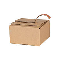 Картонна коробка 170х120х100 мм Smart Box самозбірна самоклеюча з автоматичним складним дном та відривною стрічкою, 20 шт, фото 3