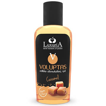 Intimateline Luxuria Voluptas Edible Massage Gel Warming Effect Caramel 100 Ml, фото 1