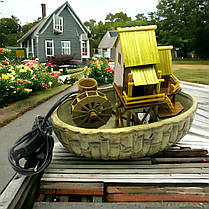 Декоративний фонтан настільний 22.5х19х13 см насос з підсвіткою, фото 3