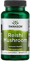 Грибы рейши 600 мг (Reishi mushroom) Swanson 60 капсул