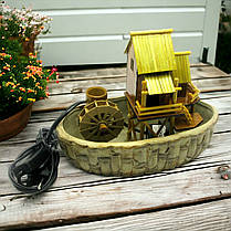 Декоративний фонтан настільний 22.5х19х13 см насос з підсвіткою, фото 5