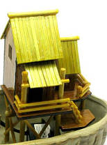 Декоративний міні-фонтан на стіл із натурального каменю 23.5х21х21 см з насосом, фото 3