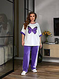 Жіночий спортивний костюм великого розміру новинка 2024, фото 2