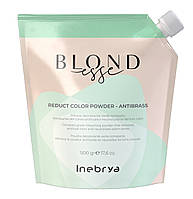 Пудра с зелеными микропигментами Inebrya Blondesse Reduct Color Powder - Antibrass -5 Tones, 500г