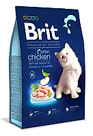 Сухой корм для котят Брит Brit Premium by Nature Cat Kitten с курицей 8 кг