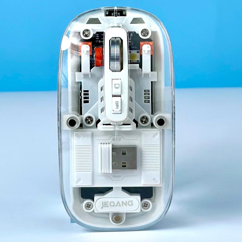 Мишка безпровідна JEQANG JW-AP05 |2400 DPI/BT5.2/2.4G| Білий 44869