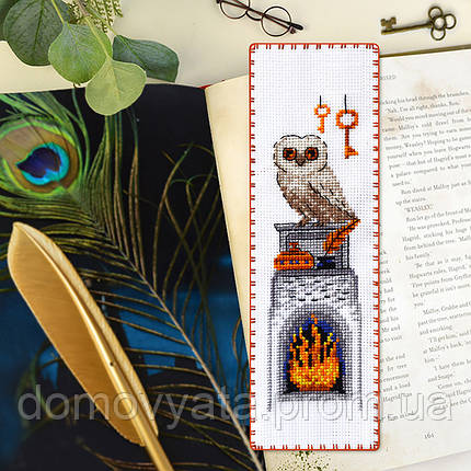 Набір для вишивки хрестом "Закладка для книг "Нічна сова"", фото 2