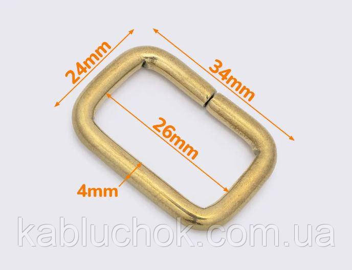 Рамка ЛАТУНЬ 25 *16*4 мм, фото 1