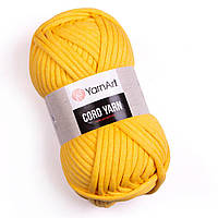Пряжа желтая YarnArt Cord Yarn (№764), толстая пряжа для макраме, одеяла, ковра, шнуровая пряжа для макраме