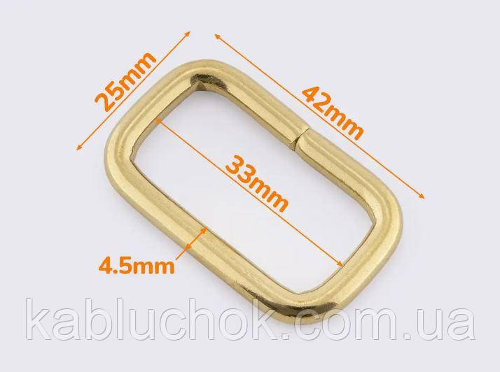 Рамка ЛАТУНЬ 32 *16,4,5 мм, фото 1