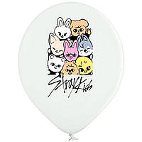 031 Латексна кулька з малюнком Stray Kids білий Bel Bal 12" 30см 002 TM Star