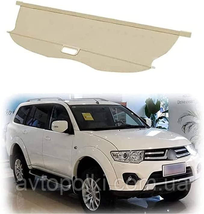 Шторка багажника Mitsubishi Pajero Sport KH0 2008 2009 2010 2011 2012 2013 2014 2016 полиця ролет, фото 1