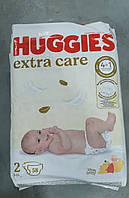 Подгузники Huggies Extra care 2 (4-7кг) 58шт