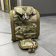 Підсумок - аптечка NATO з Моллі, швидкознімний, Мультикам, WINTAC, сумка тактична для аптечки на molle., фото 9