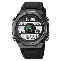 Годинник наручний 2209BKWT SKMEI, BLACK-WHITE, Compass, Pedometer