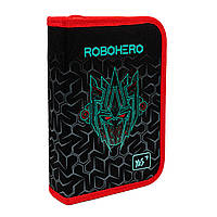 Пенал твердый одинарный с клапаном Yes Robohero HP-03