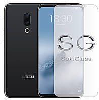 Мягкое стекло Meizu 16 на Экран полиуретановое SoftGlass