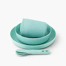 Набір туристичного посуду Sea To Summit Passage Dinnerware Set 1P, 7 Piece (Aqua Sea), фото 3