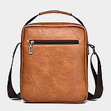 Чоловіча сумка через плече Weixier Барсетка Чоловіча сумка для документів Чорна, фото 6