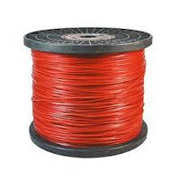 Ліска для тримера зірка Ø3.0мм 300м нейлонова червона СИЛА