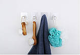 Гачок, вішалка у ванну, кухню 4 шт., фото 3