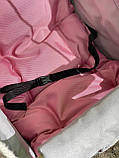 Дитяча тканинна водонепроникна підвісна гойдалка "2 в 1 0+" Гамак-Гойдалка для дому та вулиці Сірий з Рожевим, фото 5