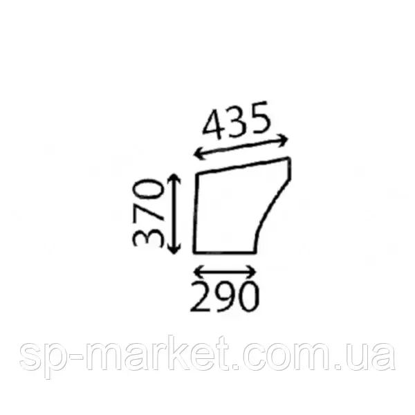 Скло дверне нижнє KX61 RG518-46720, фото 1