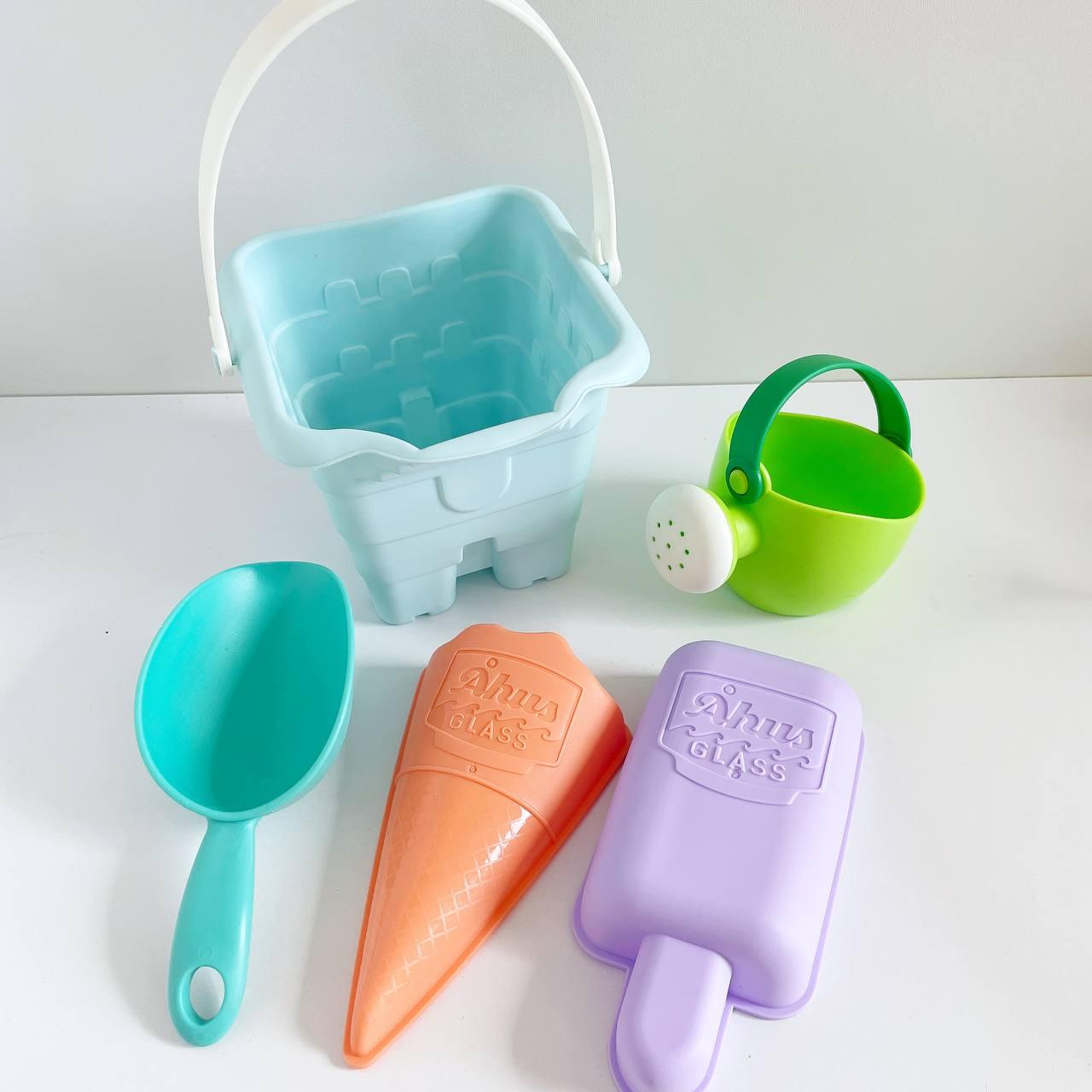 Набір для пісочниці м'який Морозиво HG-153, 4 предмети, безпечний силікон, для дітей від 3 років