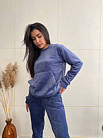 Женский костюм домашний джинсового цвета 24083 N 46/48