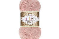 Пряжа Alize Diva (ализе дива) (летняя пряжа для вязания)- 145 лосось