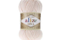 Пряжа Alize Diva (ализе дива) (летняя пряжа для вязания)- 382 пудра