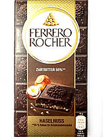 Чорний шоколад з фундуком Ferrero Rocher Haselnuss Zartbitter 55 %