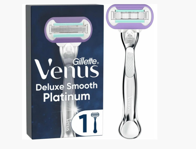 Станок для гоління GILLETTE VENUS Deluxe Smooth Platinum (7702018570829)