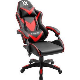 Крісло комп'ютерне Defender xCom поліуританова (Чорно-червоне)