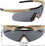 Тактичні окуляри CS Airsoft Кайот, фото 2