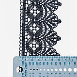 Мереживо макраме 6,0 см колір - темно-синій, фото 2