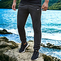 Спортивные мужские штаны темно серые демисезонные легкие удобные повседневные весна осень лето