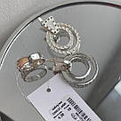 Сережки з підвісом і кругле каблучка з емаллю Кора, фото 3