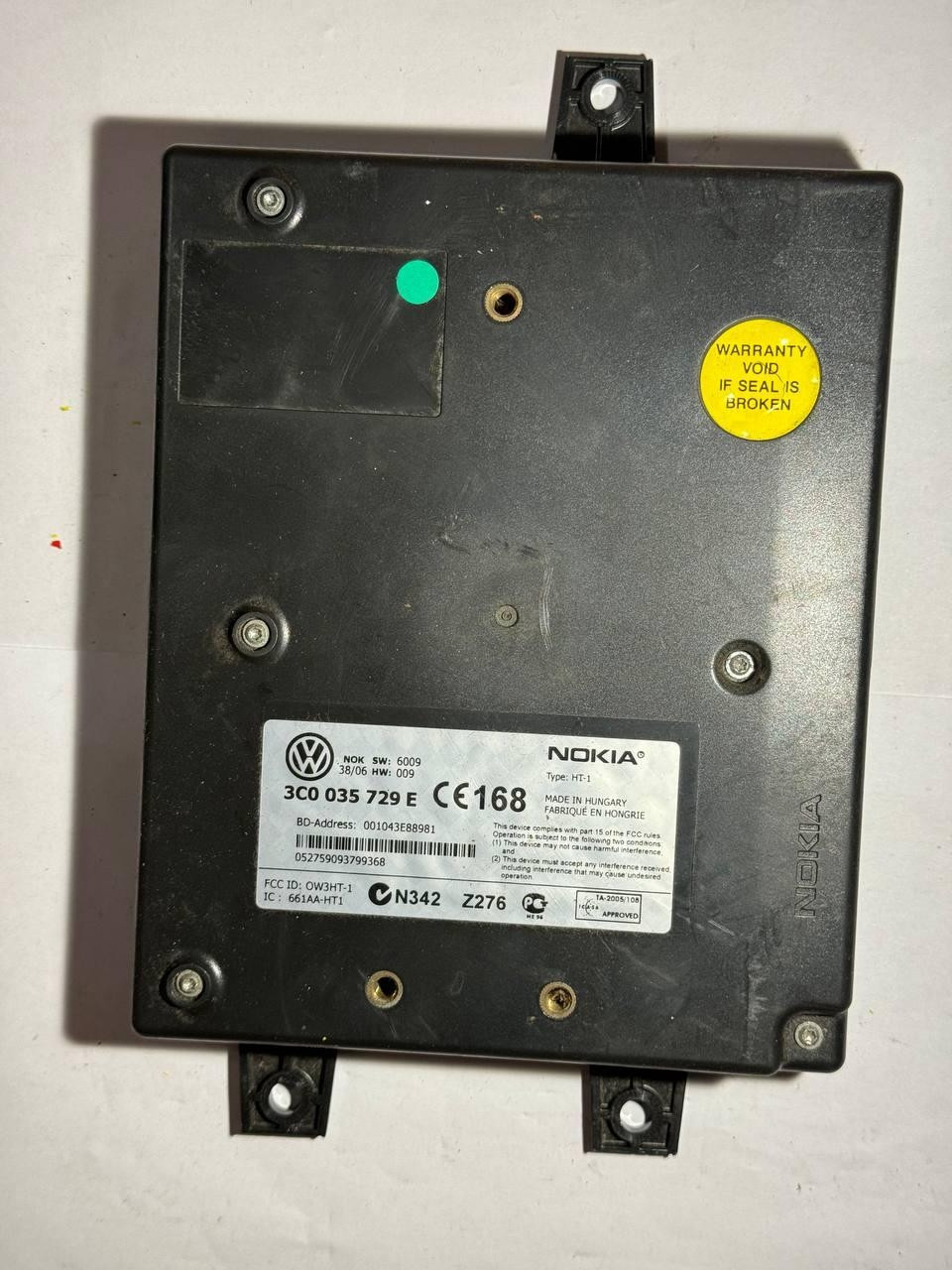 Електронний блок керування Volkswagen Nokia 3CO 035 729 E / 3CO035729E