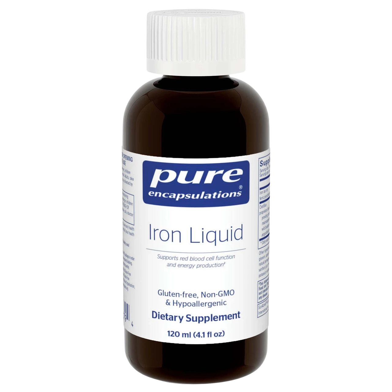 Iron liquid 4.1 fl.oz. Мікронізована водорозчинна форма заліза, 120мл, строк до 12/2026
