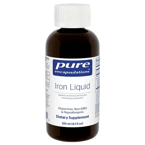 Iron liquid 4.1 fl.oz. Мікронізована водорозчинна форма заліза, 120мл, строк до 12/2026, фото 1