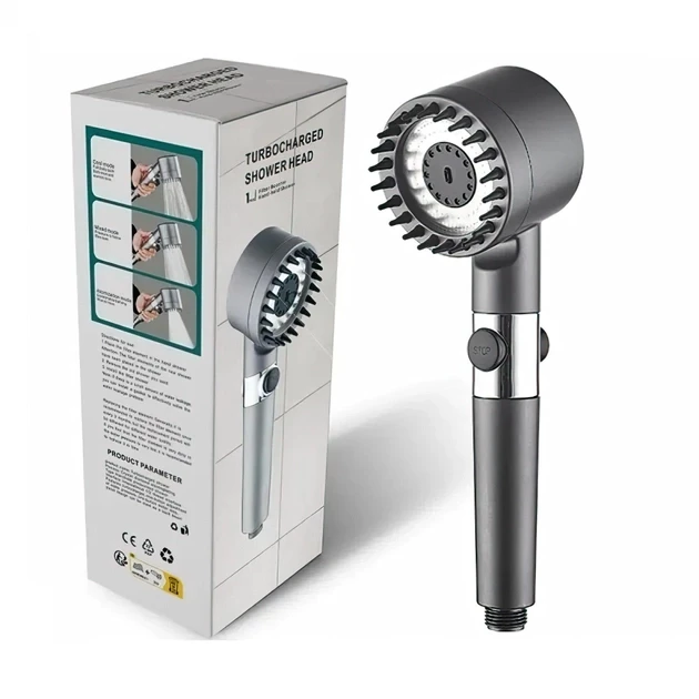 Масажна лійка з обертанням 360° Turbocharged shower head