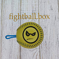 Fightball box тренажер для боксу на реакцію бойовий м яч на гумці італійська шкіра файтбол fight ball