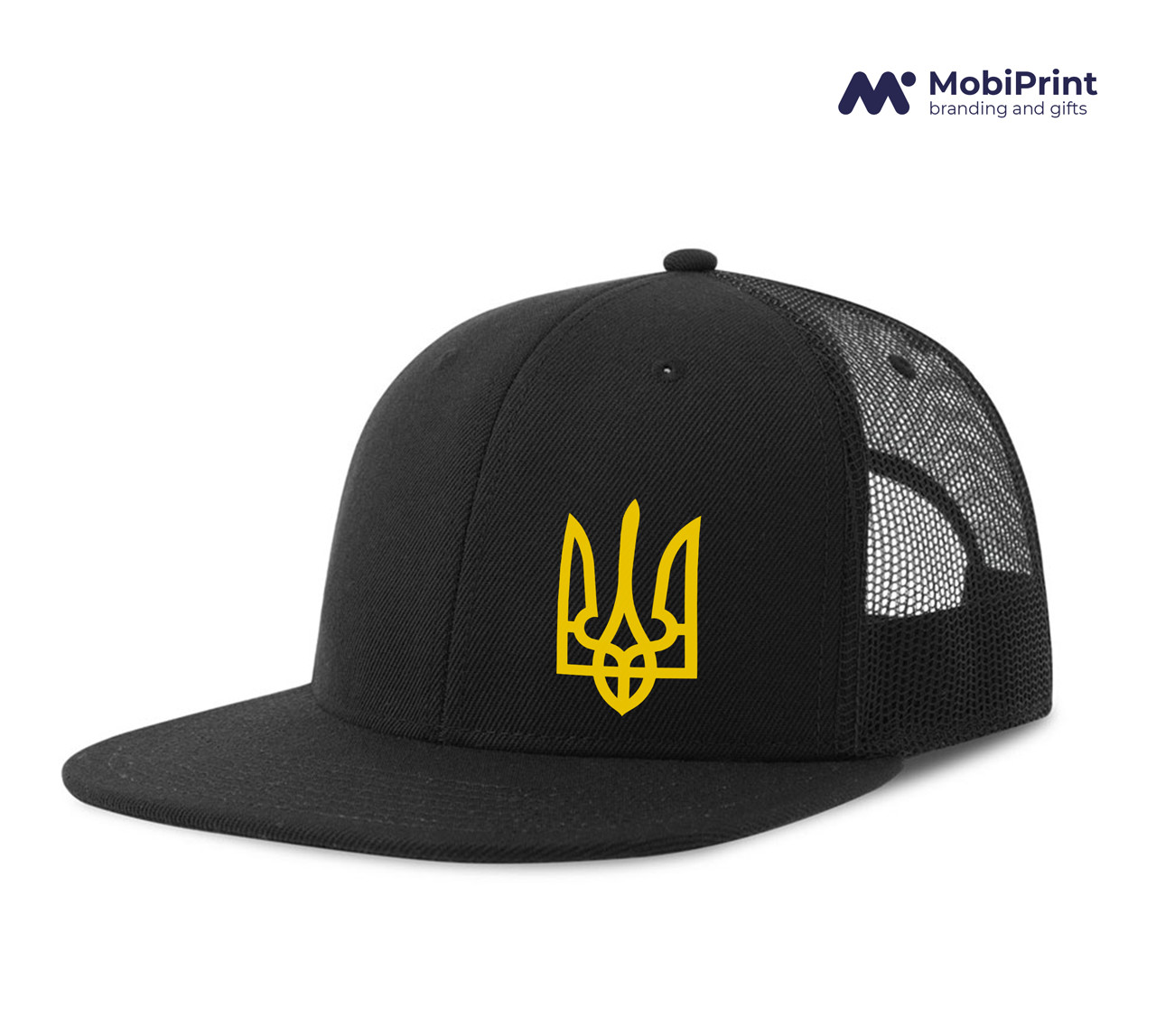 Кепка Snap Mesh з принтом Герб України Чорний