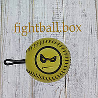 Fightball box тренажер для боксу на реакцію бойовий м яч на гумці італійська шкіра файтбол fight ball