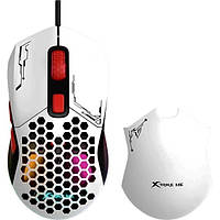 Мышка проводная игровая с подсветкой XTRIKE ME GM-316W |RGB/7 кН/7200 DPI| Белый